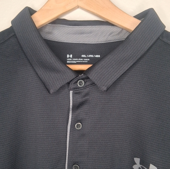 Under Armour Men's Tech Polo Shirt Black Classic 4XL - Picture 8 of 16